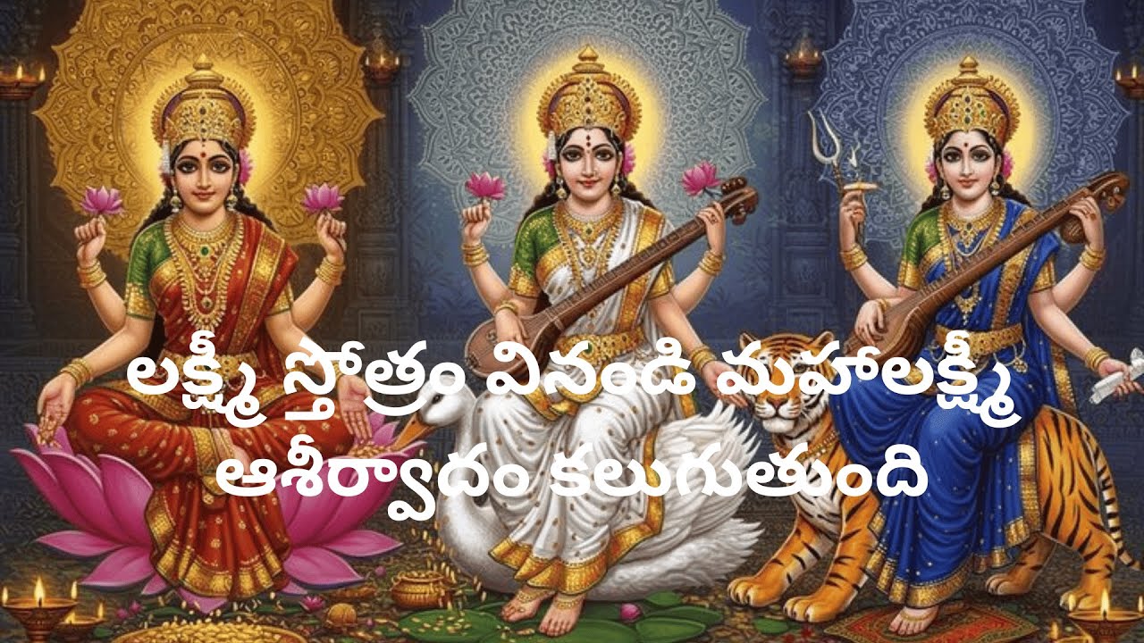 లక్ష్మీ స్తోత్రం వినండి మహాలక్ష్మీ ఆశీర్వాదం కలుగుతుంది