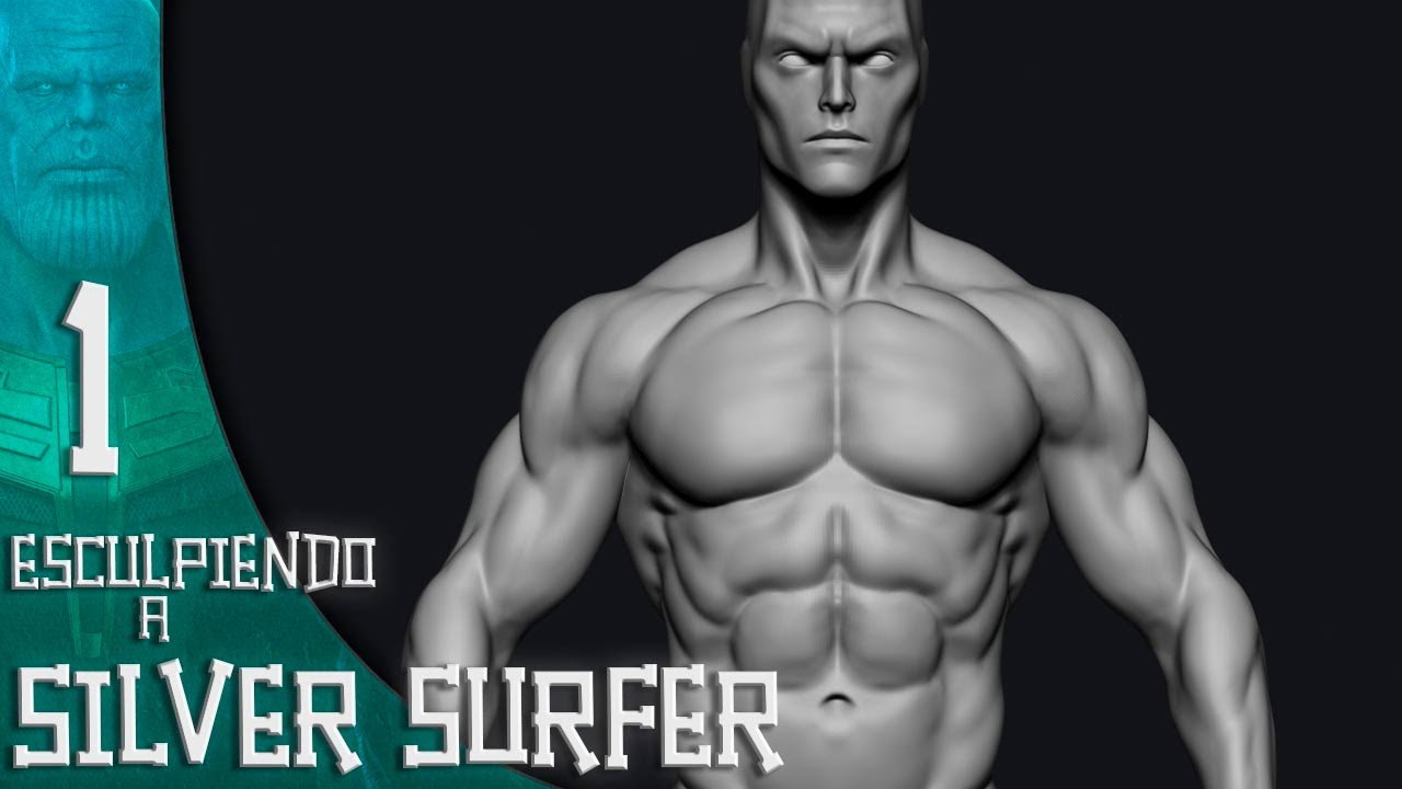 Esculpiendo a SILVER SURFER en ZBRUSH | Parte 1 - Sergio Hualde