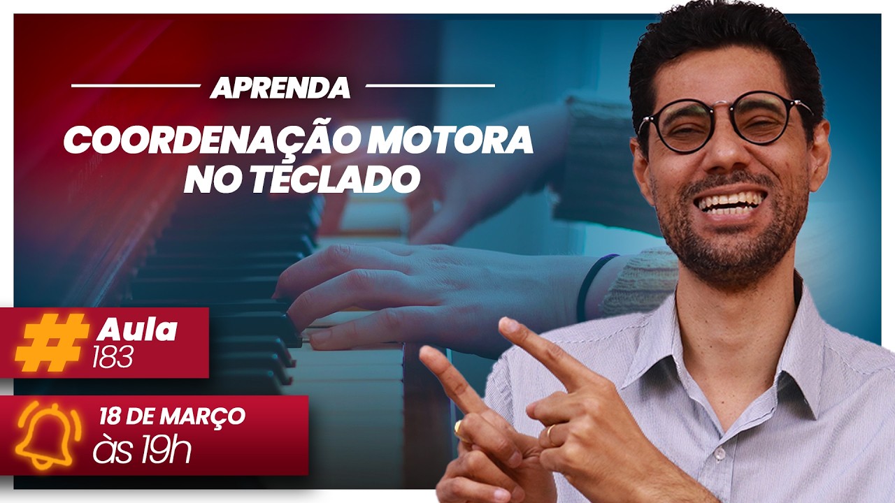 🎹 COORDENAÇÃO MOTORA NO TECLADO 🔴 Live do Tecladista #183