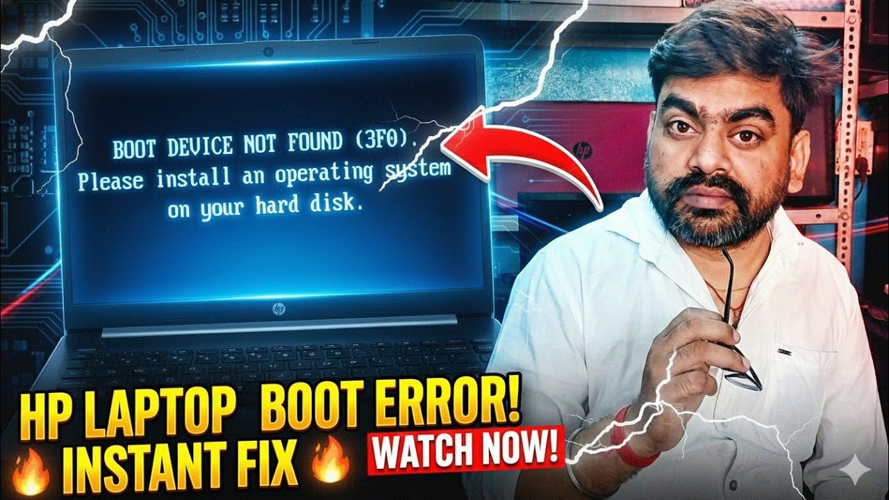 How to Fix Boot Device Not Found Hard Disk 3F0 Error - HP Laptop 2026