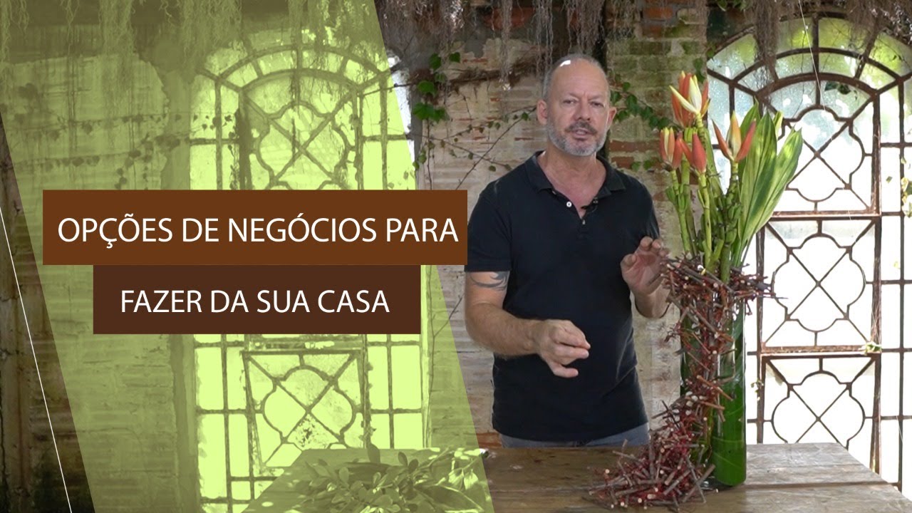Trabalhe com flores em casa - Viva de Flores!
