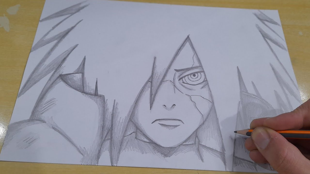 FACIL DE DESENHAR COMO DESENHAR MADARA UCHIHA passo a passo
