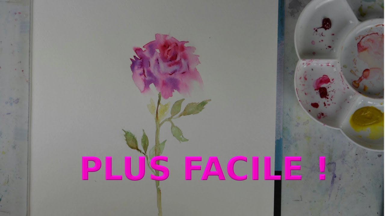 LES ROSES A L'AQUARELLE...FACILEMENT