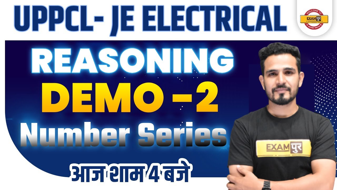 UPPCL- je electrical | REASONING | By BRIJENDRA SIR | Number series  | Demo-02