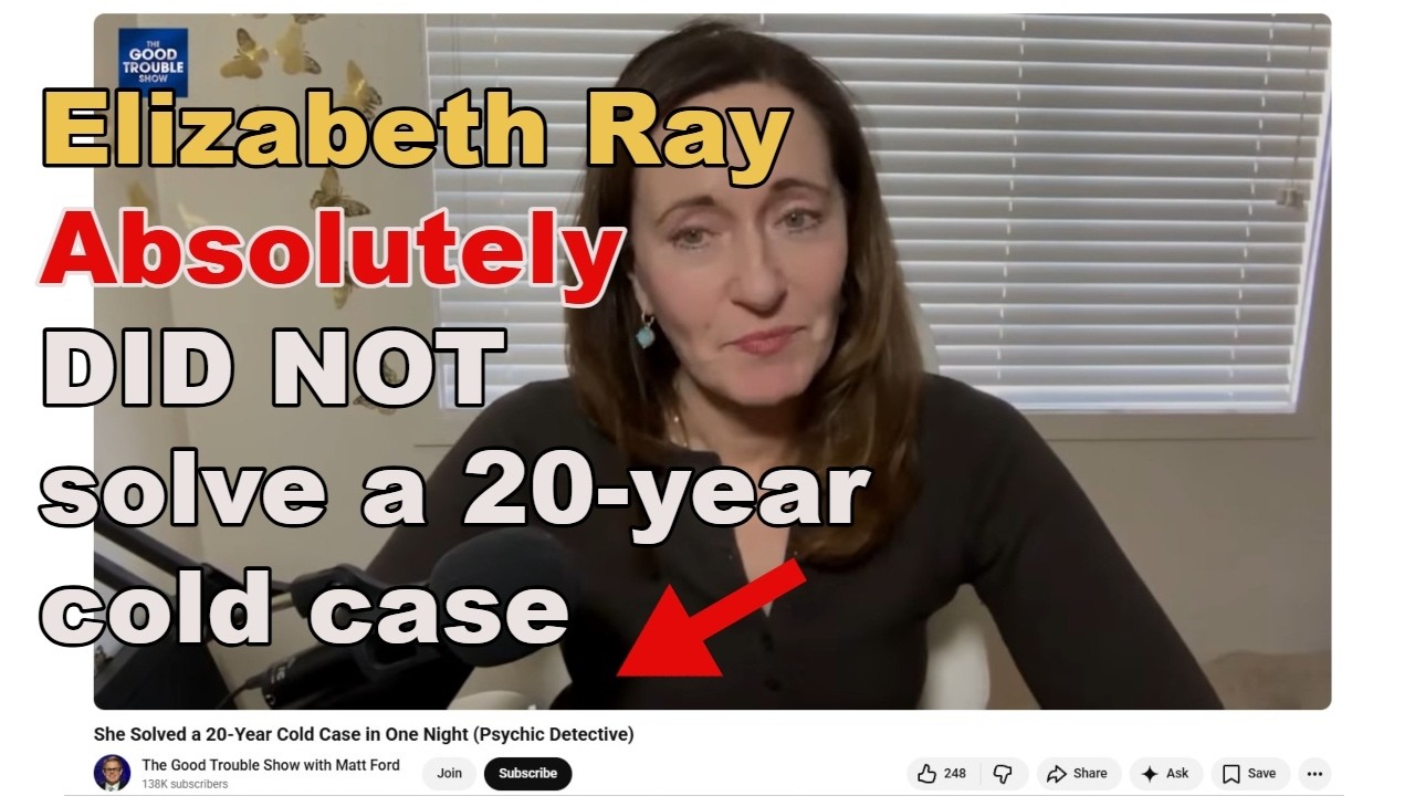 This medium claims to have solved a crime - she DID NOT