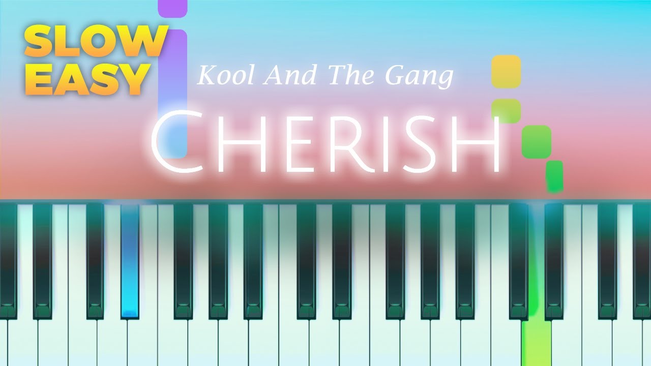 Kool And The Gang - Cherish - SLOW EASY Piano TUTORIAL by Piano Fun Play