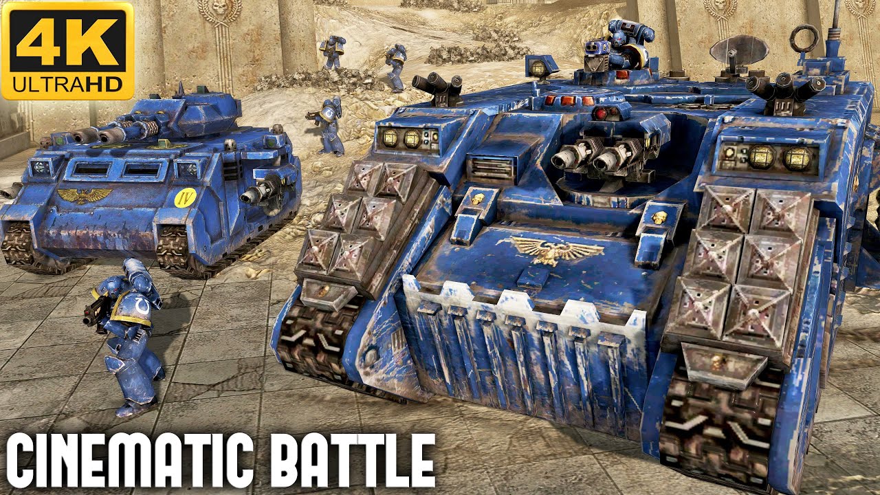 ULTRAMARINES vs TAU EMPIRE - Men of War: Assault Squad 2 | Warhammer 40k Mod (4K)