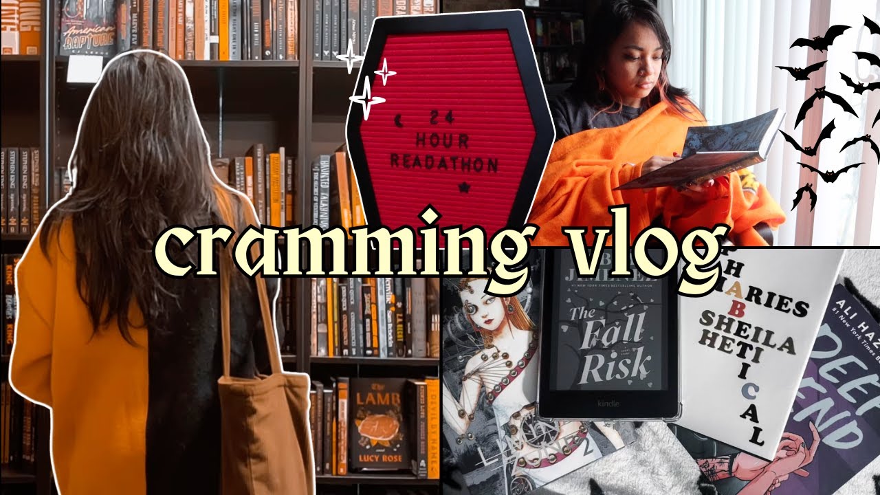 24 hour (but also not really) reading vlog with 4 and 5 star books! | CRAMMING VLOG💙