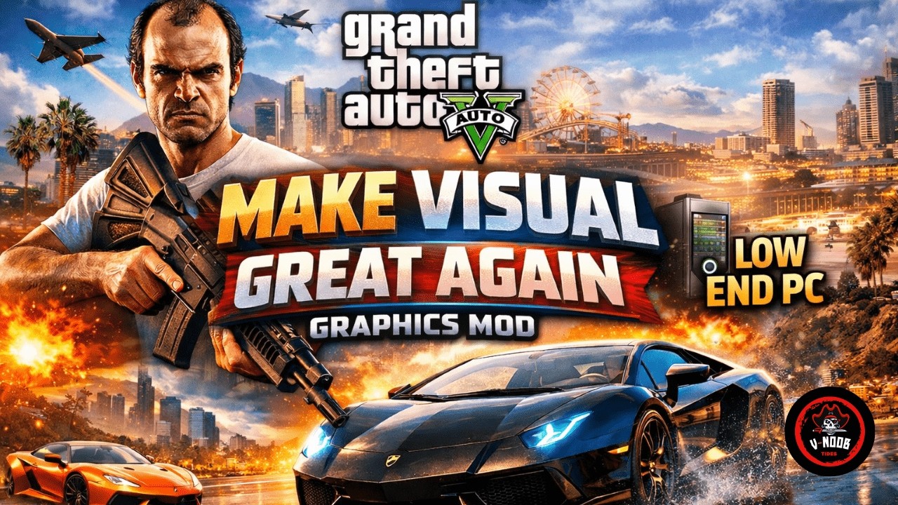 MVGA Graphics Mod for GTA 5 –Low End PC Friendly & High FPS (Hindi/Urdu)