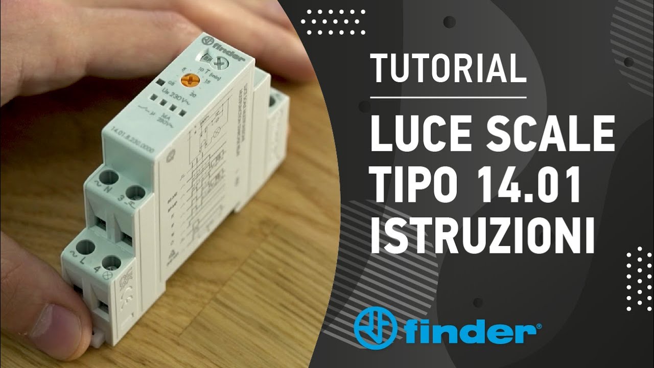 Istruzioni Temporizzatore Finder Tipo 14.01 - Tutorial