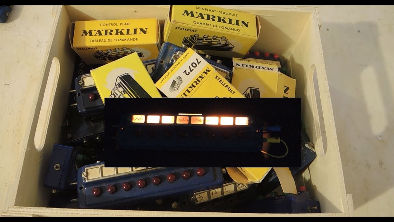 Märklin analog: Stellpult Schaltpult und Verteilerplatten von 1947 bis 1999