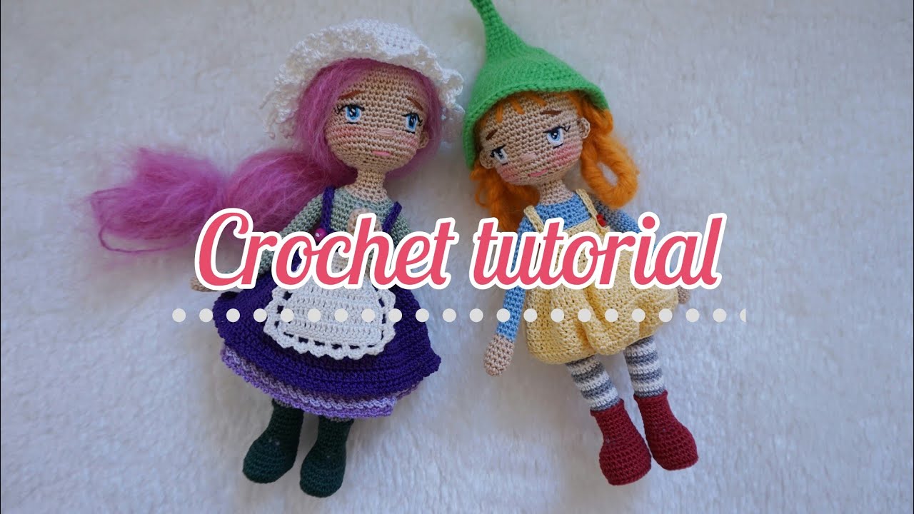 Art doll crochet / miniature doll crochet / part  02