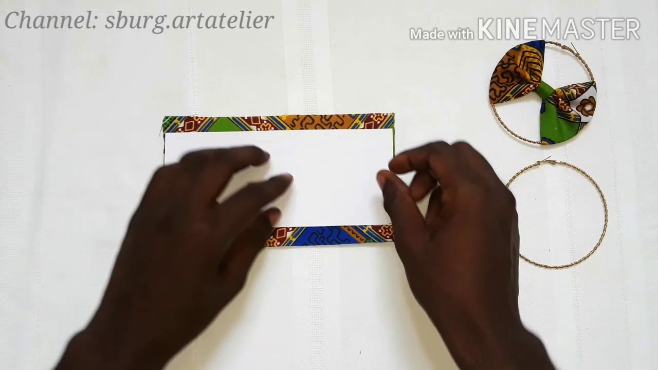 Boucle d'oreille à noeud papillon ,très facile😍