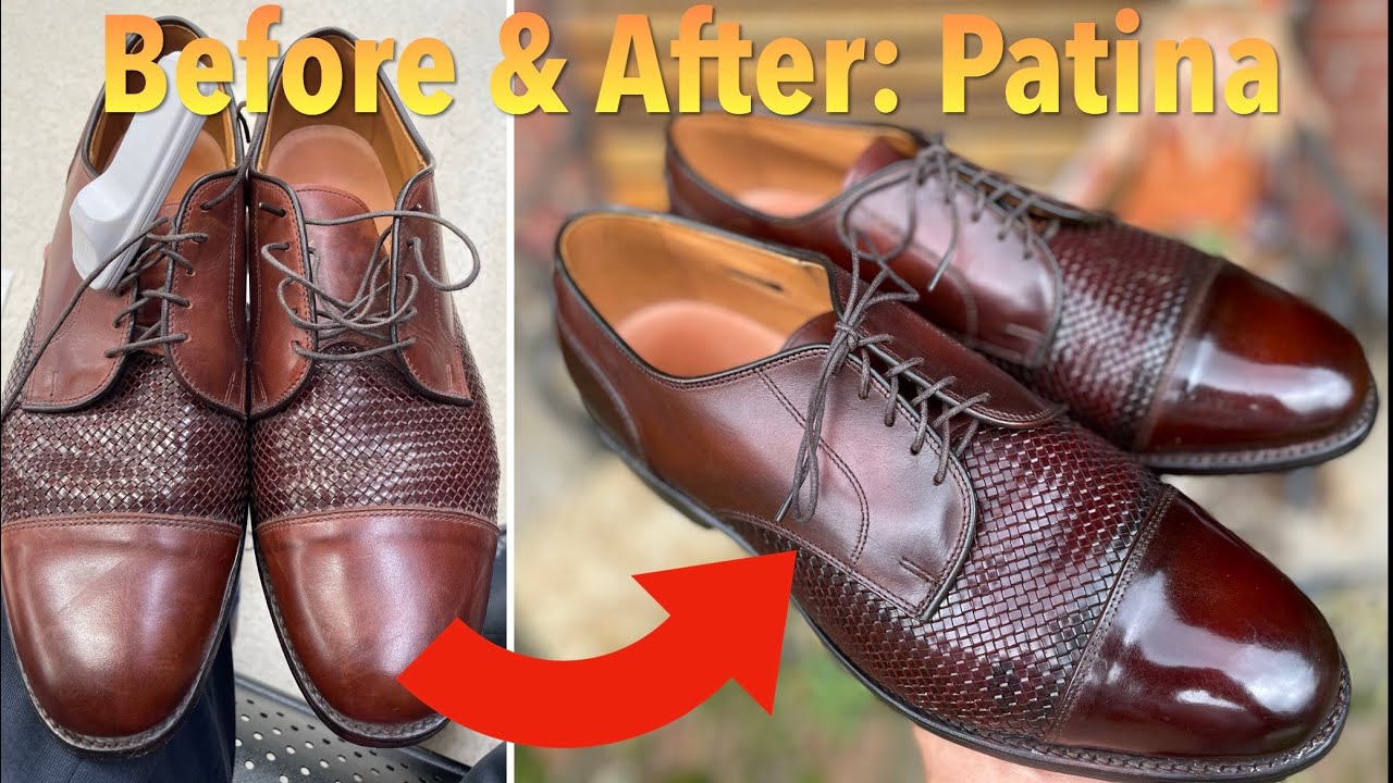 rEVERSe Patina on Thrifted Allen Edmonds Woven Derby!