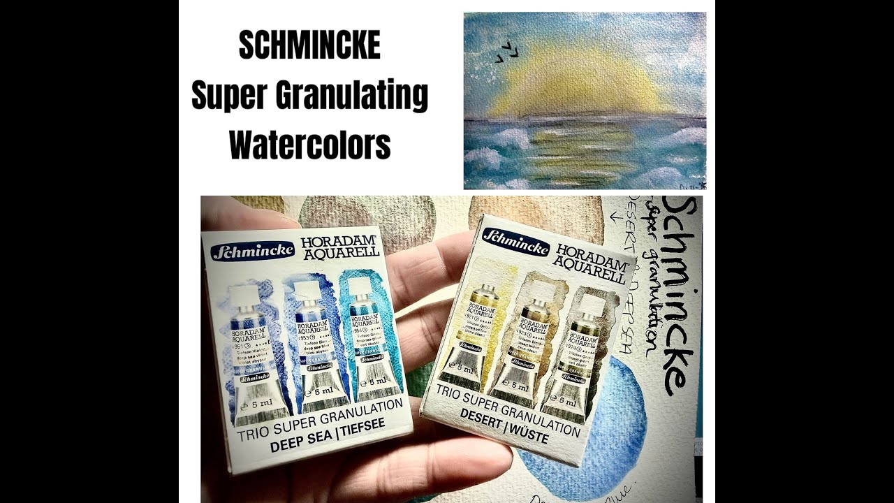Schmincke Supergranulating watercolors
