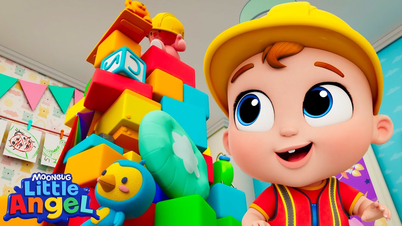 The TALLEST Toy Tower! | BABY JOHN&trade; Playtime Kids Songs & Nursery Rhymes | Little Angel