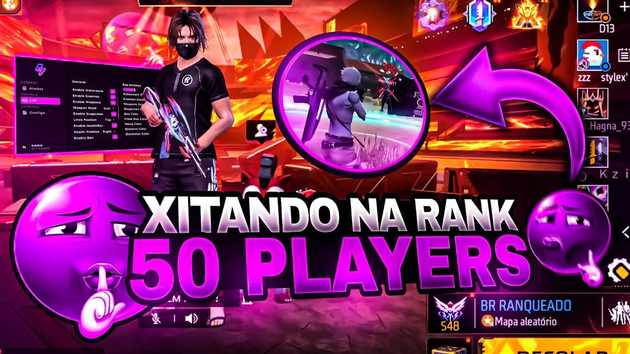 XITANDO NA RANQUEADA COM 50 PLAYERS NO EMULADOR! BYPASS EMULADOR! ATUALIZADO SAFE