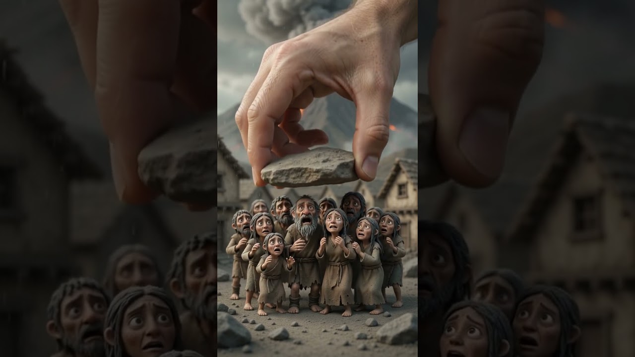 🌋 &iexcl;La ceniza del volc&aacute;n estaba cubri&eacute;ndolo todo! 😱 #story #minihumans #viral