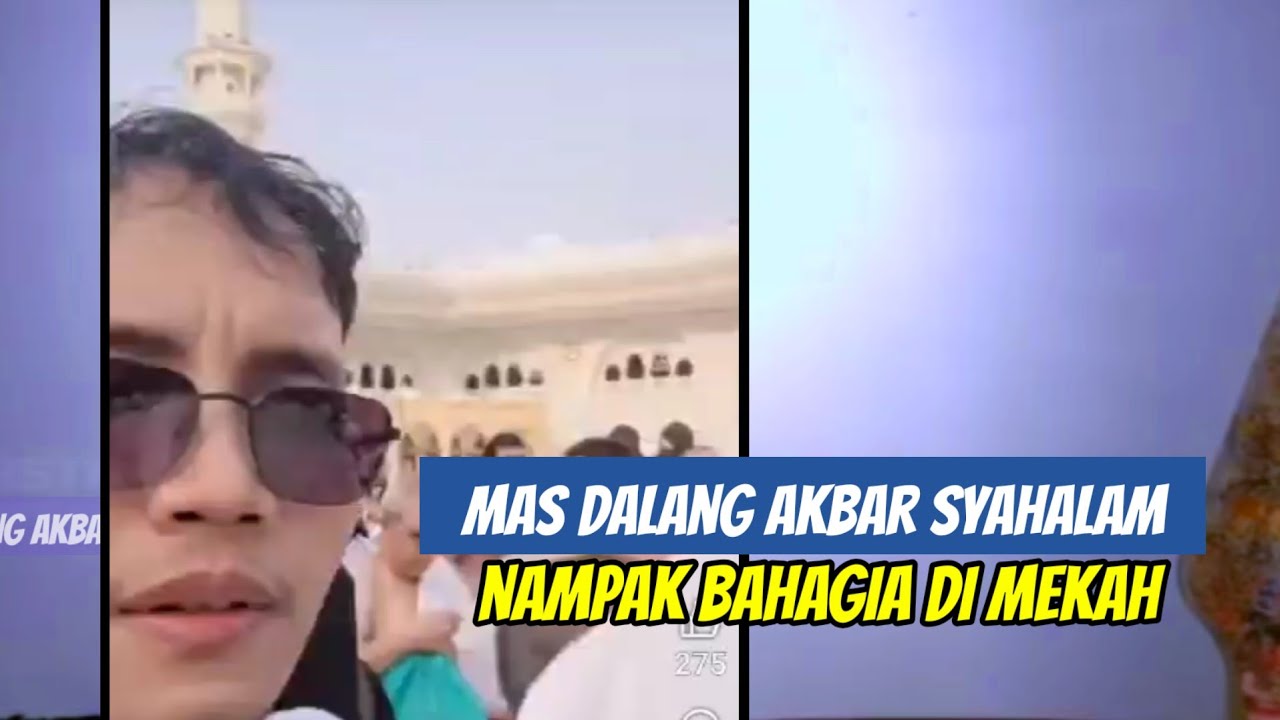 Masda Akbar nampak bahagia dan enjoy di tanah suci Mekah