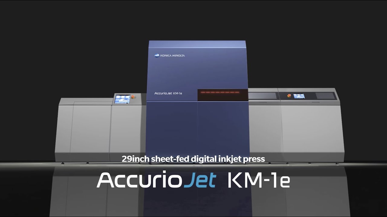 AccurioJet KM-1e LED UV InkJet Press