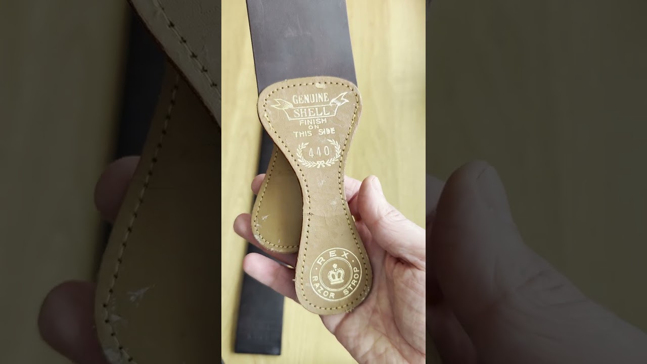 Vintage Razor Strops – Pigeon & LLAMA (Shell Cordovan)