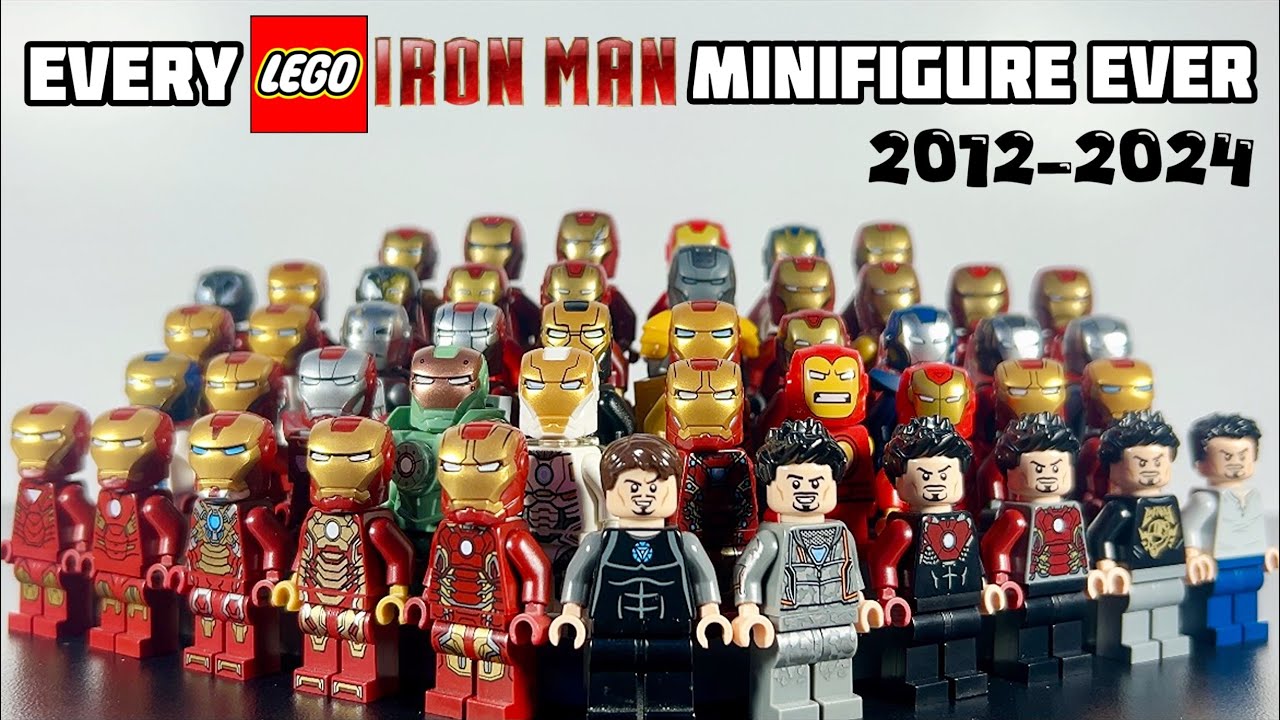 ВСЕ КОГДА-ЛИБО СОЗДАННЫЕ минифигурки LEGO Iron Man! (2012–2024)