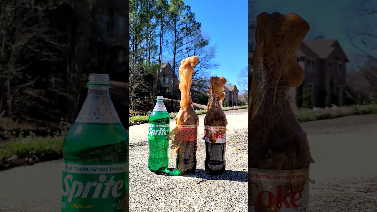 Popular Coke Sodas Vs Mentos 105 (Coke Sprite Fanta) #satisfying #experiment #asmr