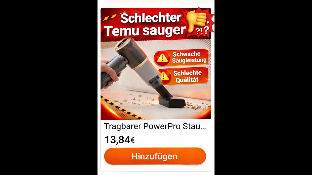 TEMU Mini Sauger extrem laut 