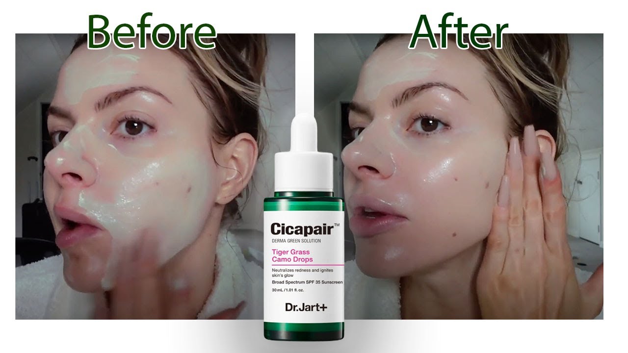 Dr Jart CAMO DROPS for perfect skin 🤩| cicapair color correcting serum | redness neutralizer