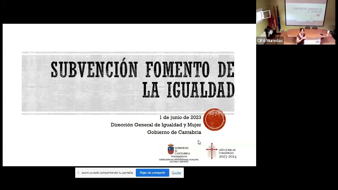 Sesión informativa subvención asociaciones mujeres