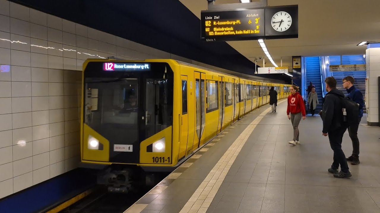 U-Bahn Berlin | Aussetzermitfahrt auf der U2 von Pankow bis Rosa-Luxemburg-Platz im HK06 1011-2