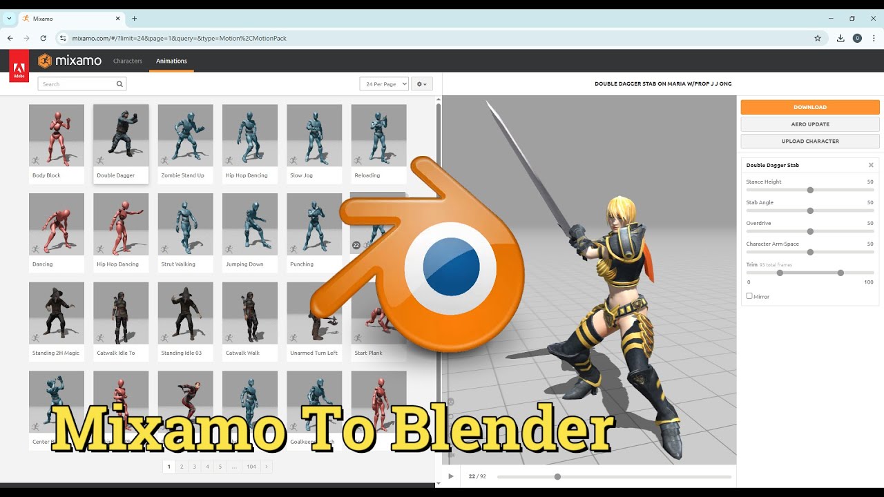 Mixamo to Blender Compatibility Test   Success! #mixamo #blender #tutorial #motion