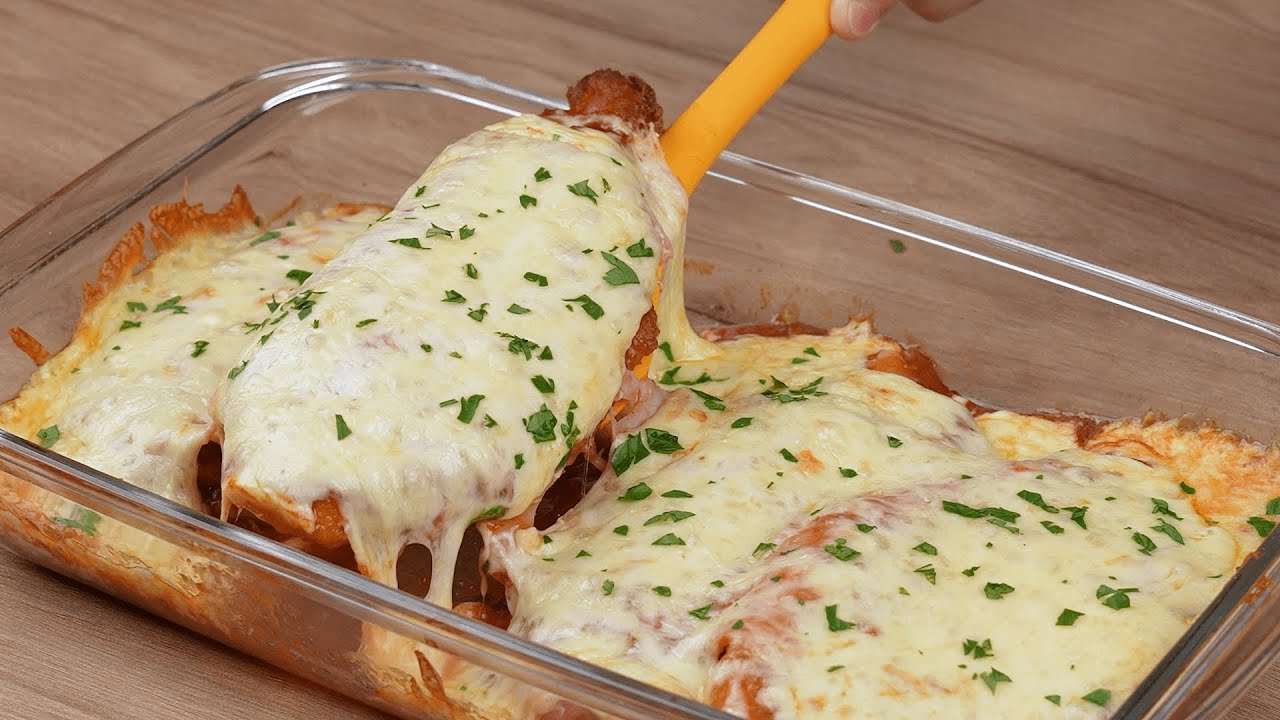 Increíble pollo a la parmesana, ¡este te encantará!