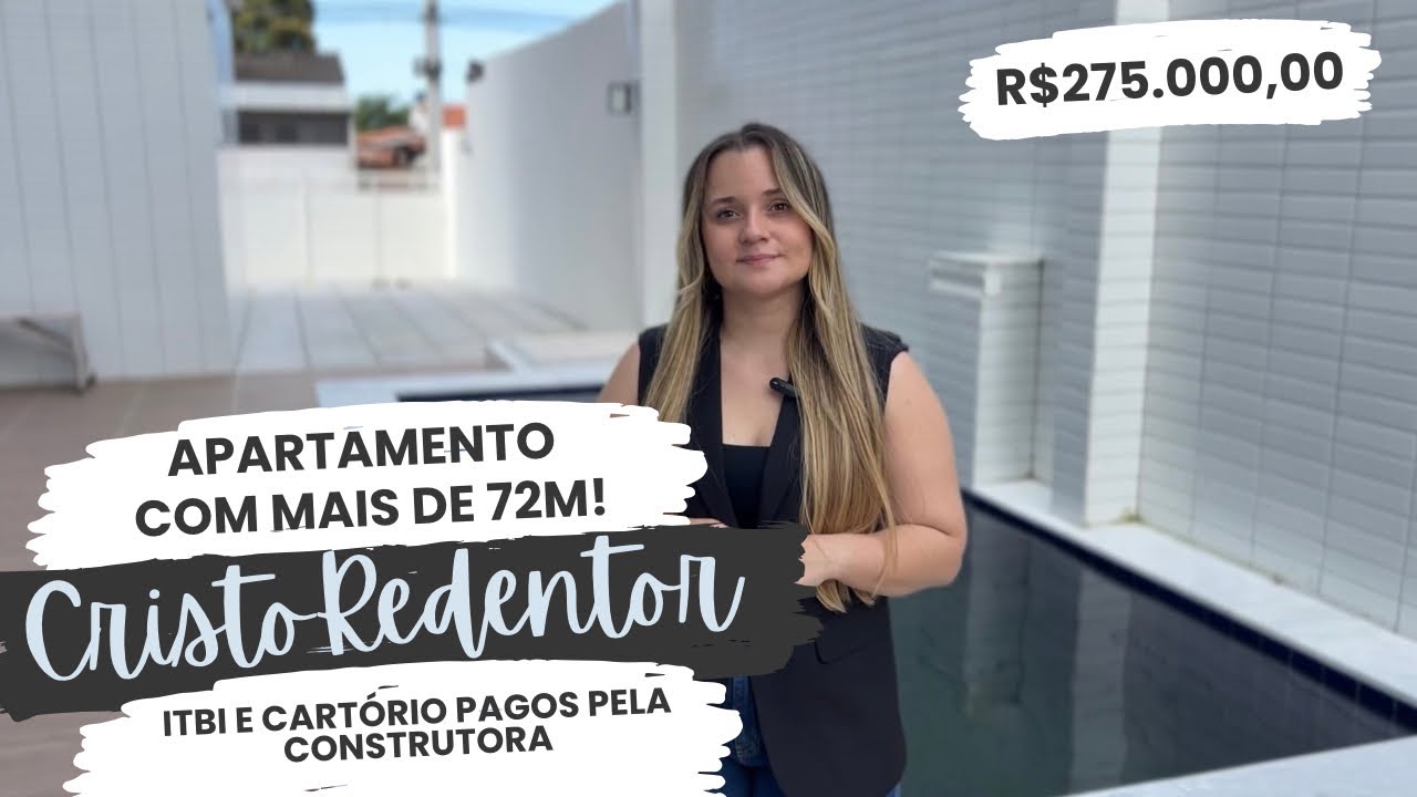 APARTAMENTO NO CRISTO REDENTOR/ JOÃO PESSOA! ÓTIMO CUSTO E BENEFÍCIO! Corretora Nágella Brenna