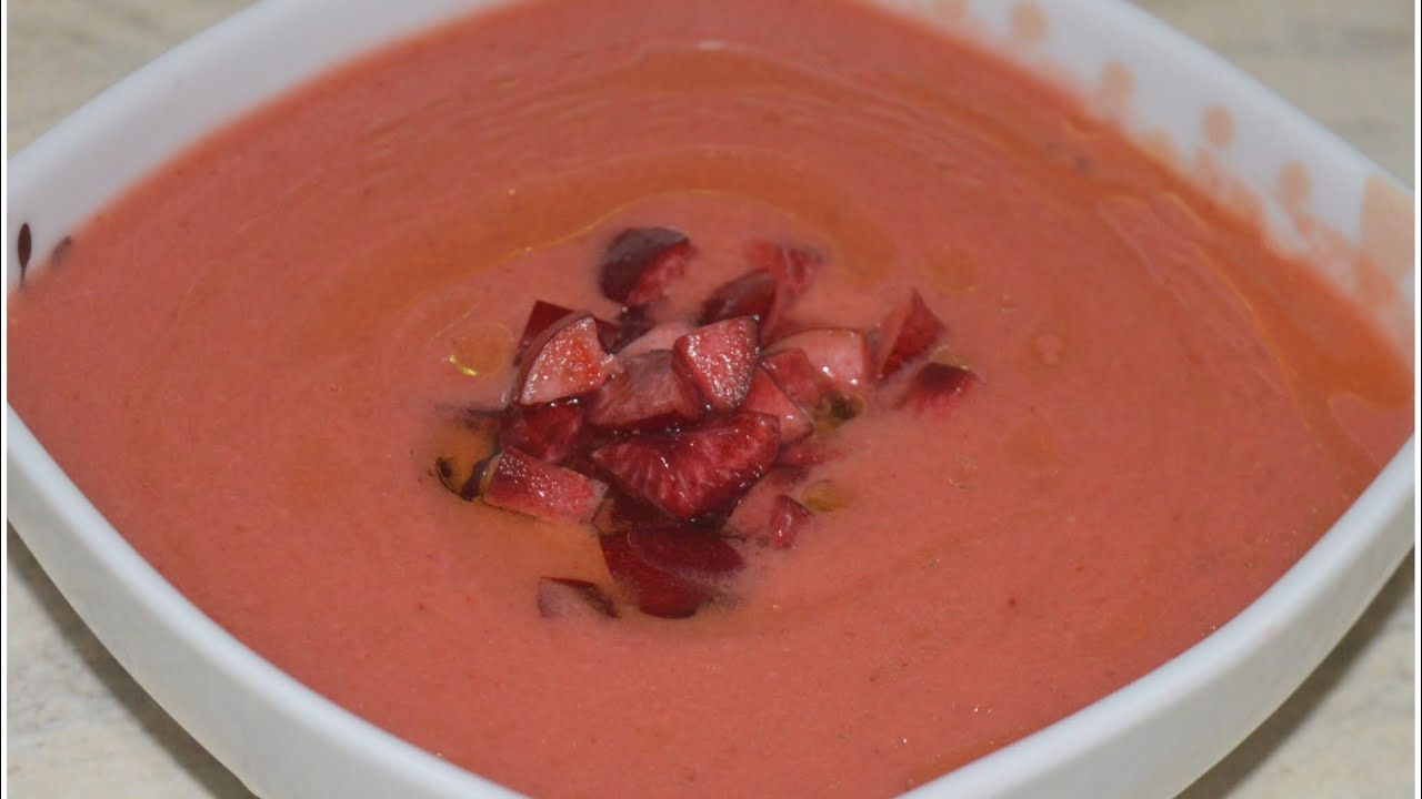 Gazpacho de Cerezas - Recetas Cuisine Companion
