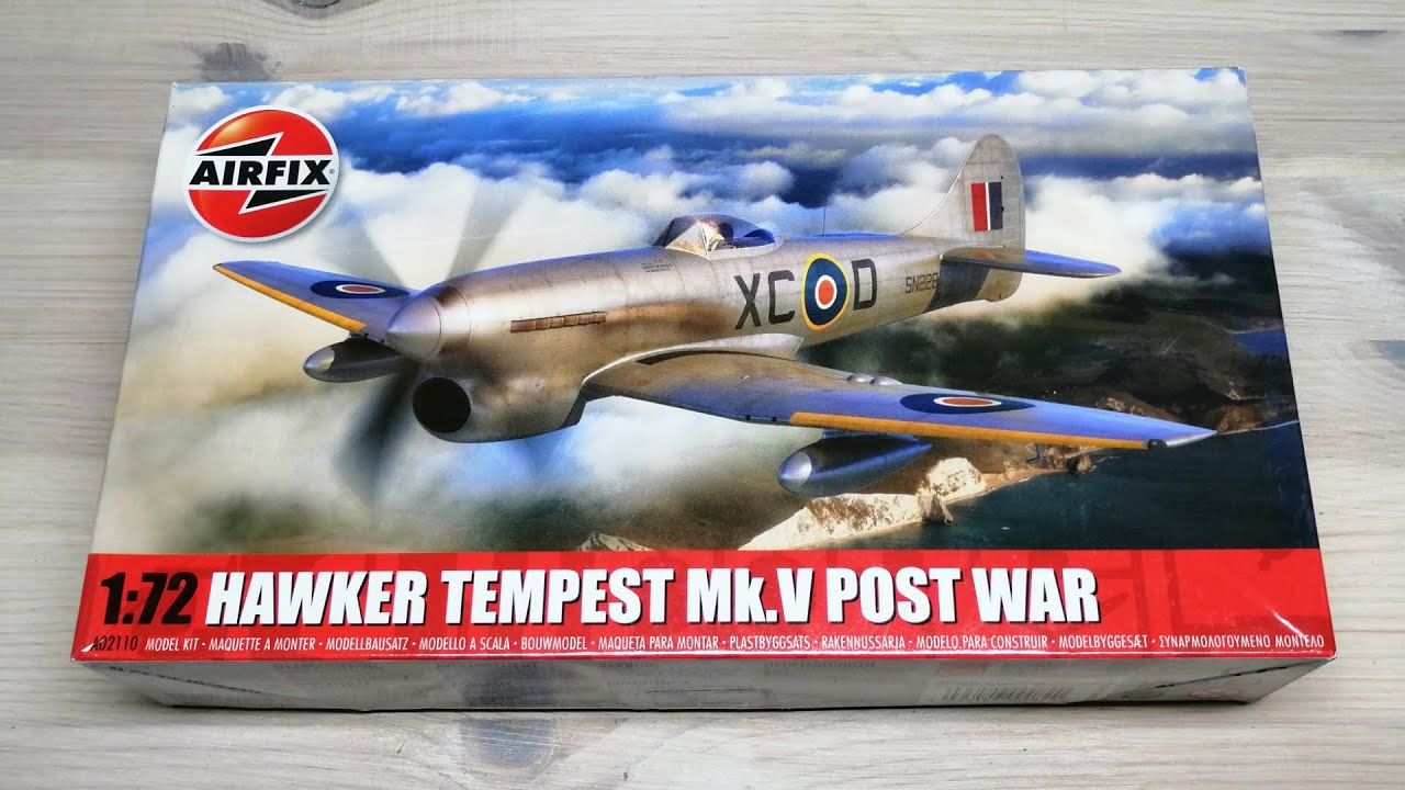 Hawker Tempest Mk.V 1/72 от Airfix послевоенного периода (полная сборка)