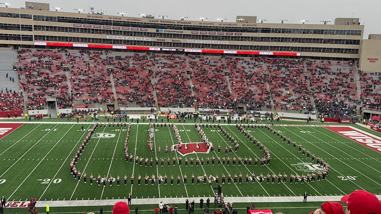 University of Wisconsin Marching Band: Run-On and Pregame: 11/8/25