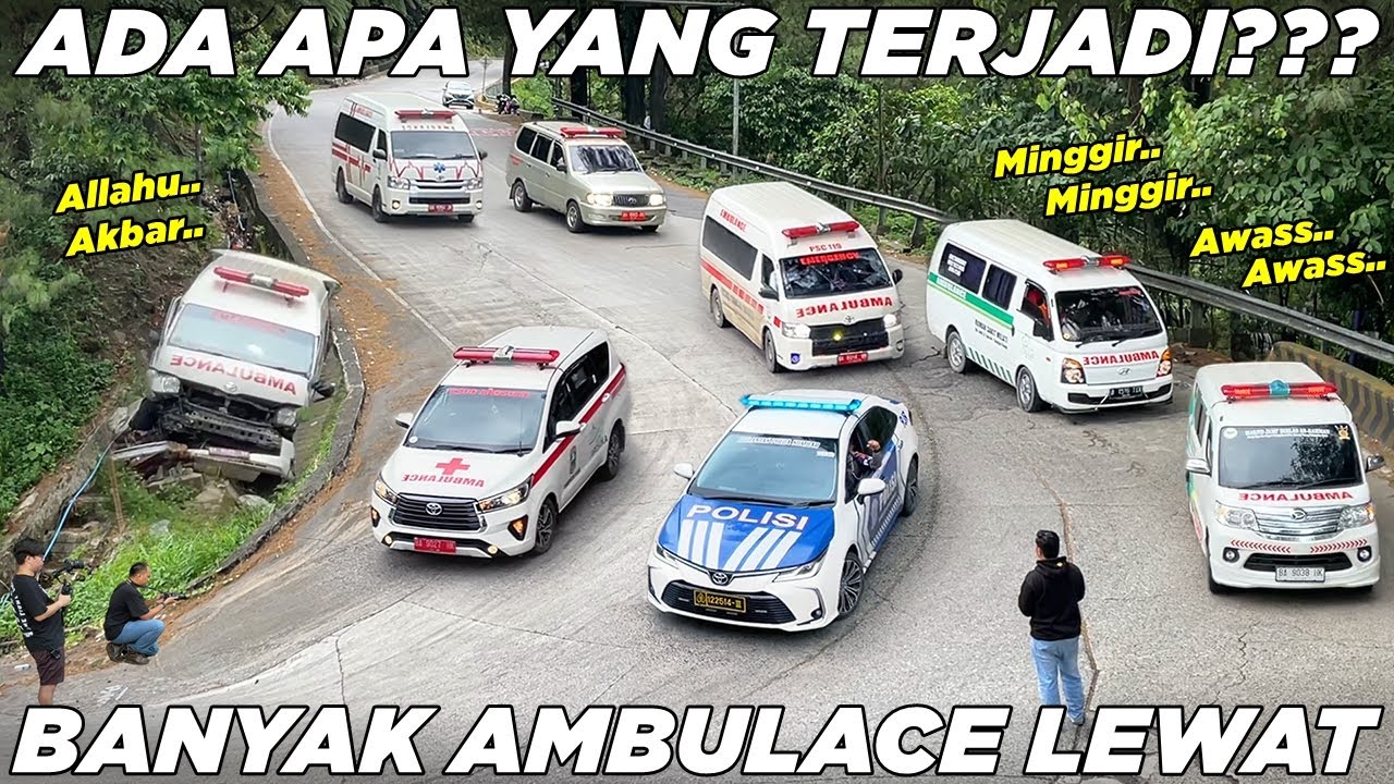 GAWAT., Apa Yang Terjadi?? Banyak Mobil Ambulance Melintas Sitinjau Lauik, Hal Yang Ditakuti Terjadi