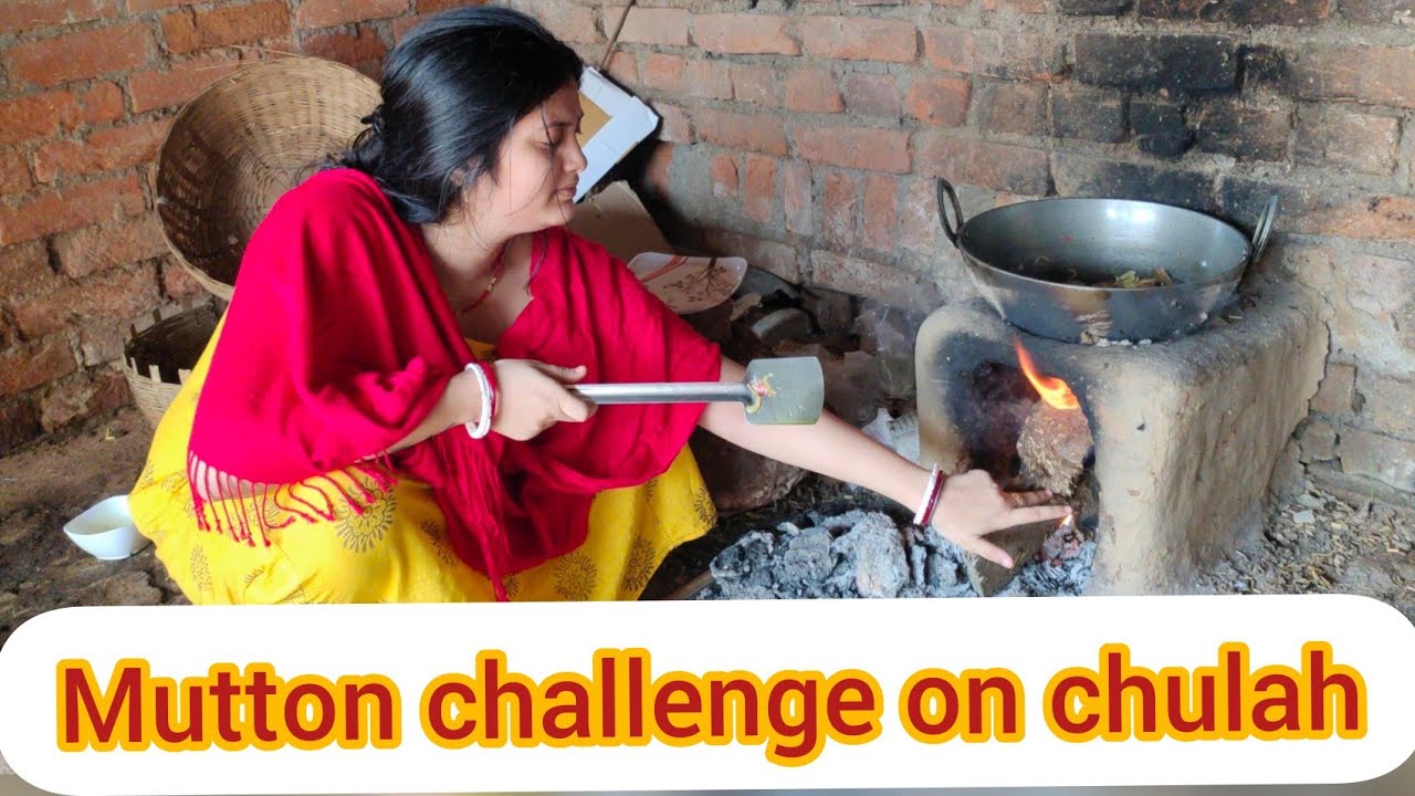 mampi ka hua halat kharab😭||mutton challenge desi style me❤️||