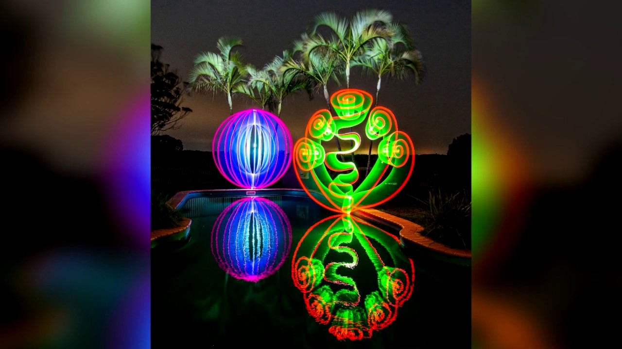 LIGHT PAINTING TUTORIAL: Creating orbs and spiral shapes using 'water blasters'