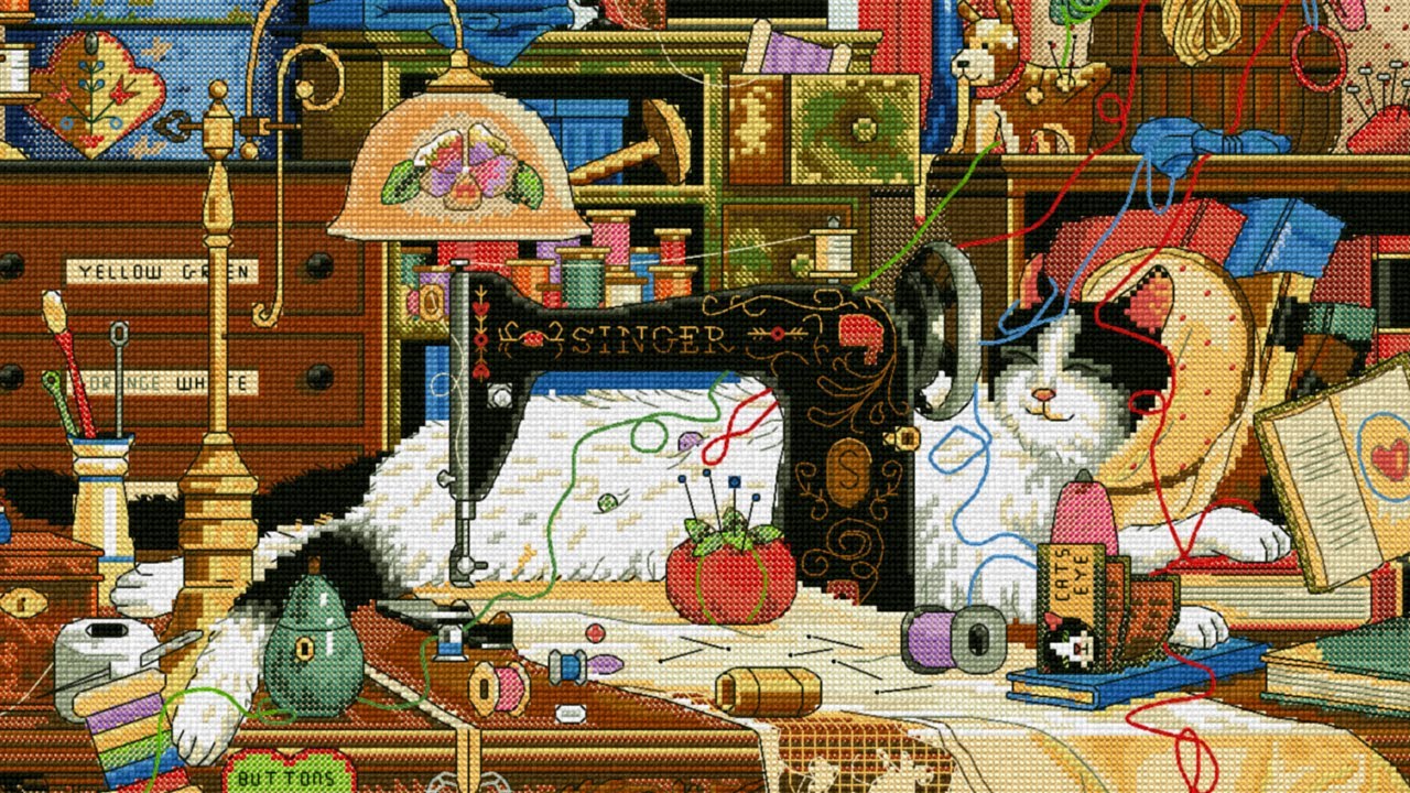 LIVE Stitch With Me #247 - DIMENSIONS Wednesday SAL | Maggie The Messmaker