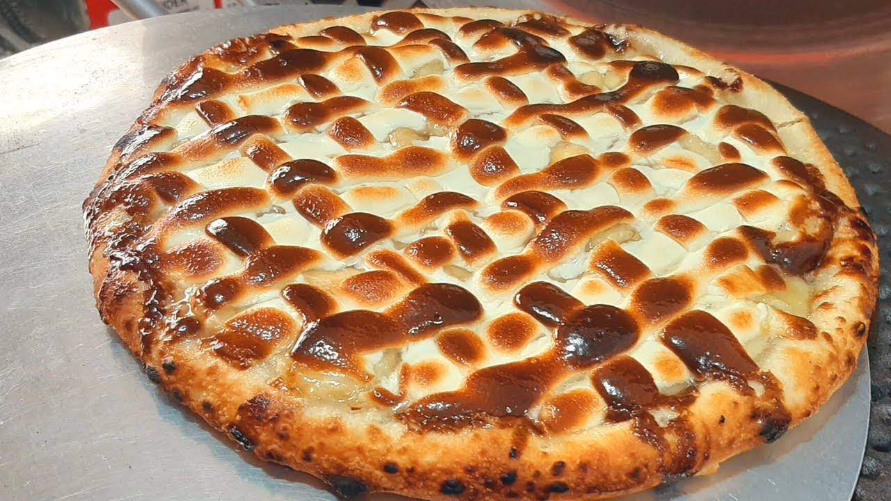 PIZZARIA DELIVERY I PIZZA DOCE - A melhor PIZZA DOCE de Todas - PIZZA DE BANANA NEVADA