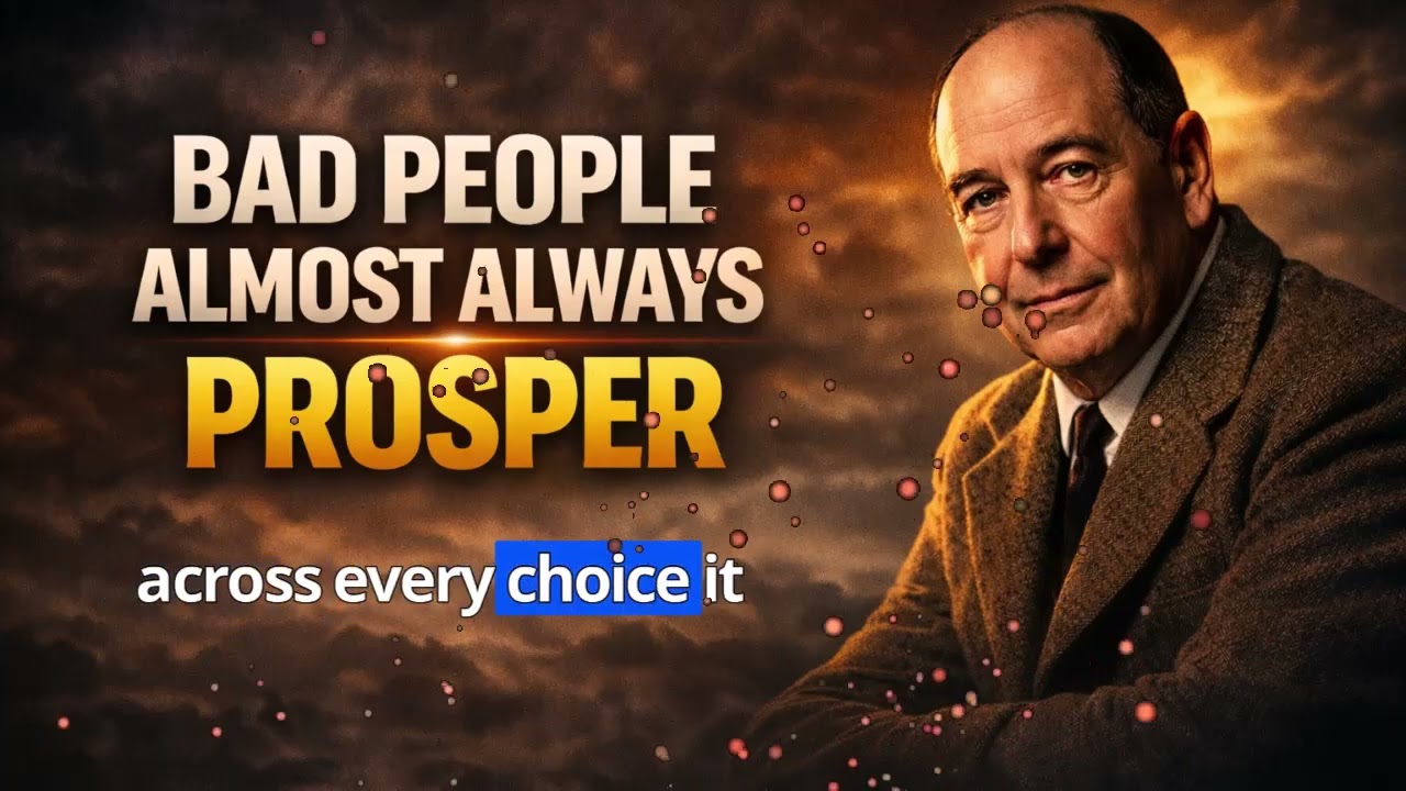 BAD PEOPLE ALMOST ALWAYS PROSPER — BUT WHY | C.S. Lewis