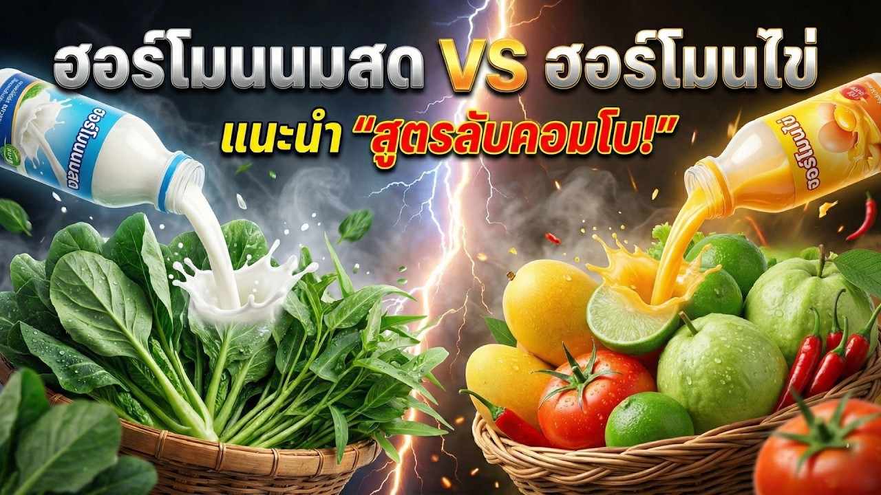 พร้อมปะทะ🔥 ฮอร์โมนนมสด VS ฮอร์โมนไข่ 🌱ตัวไหนพืชโตไวกว่ากัน? (แจกสูตรลับ 2-in-1 งามทะลุแปลง!)