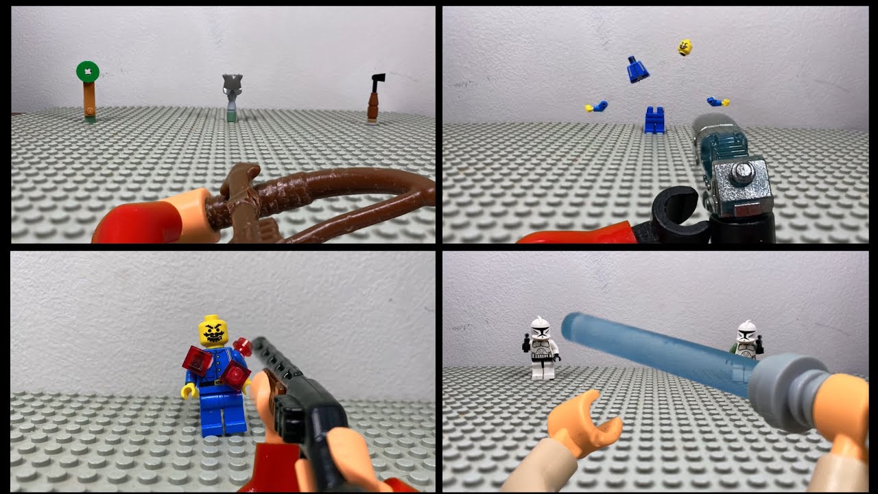 Lego first person stop motion weapons tests part 7