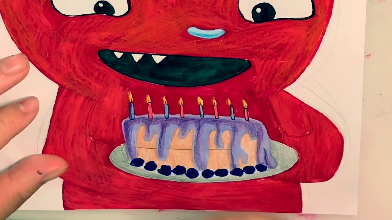 Drawing Lucky Bat Birthday