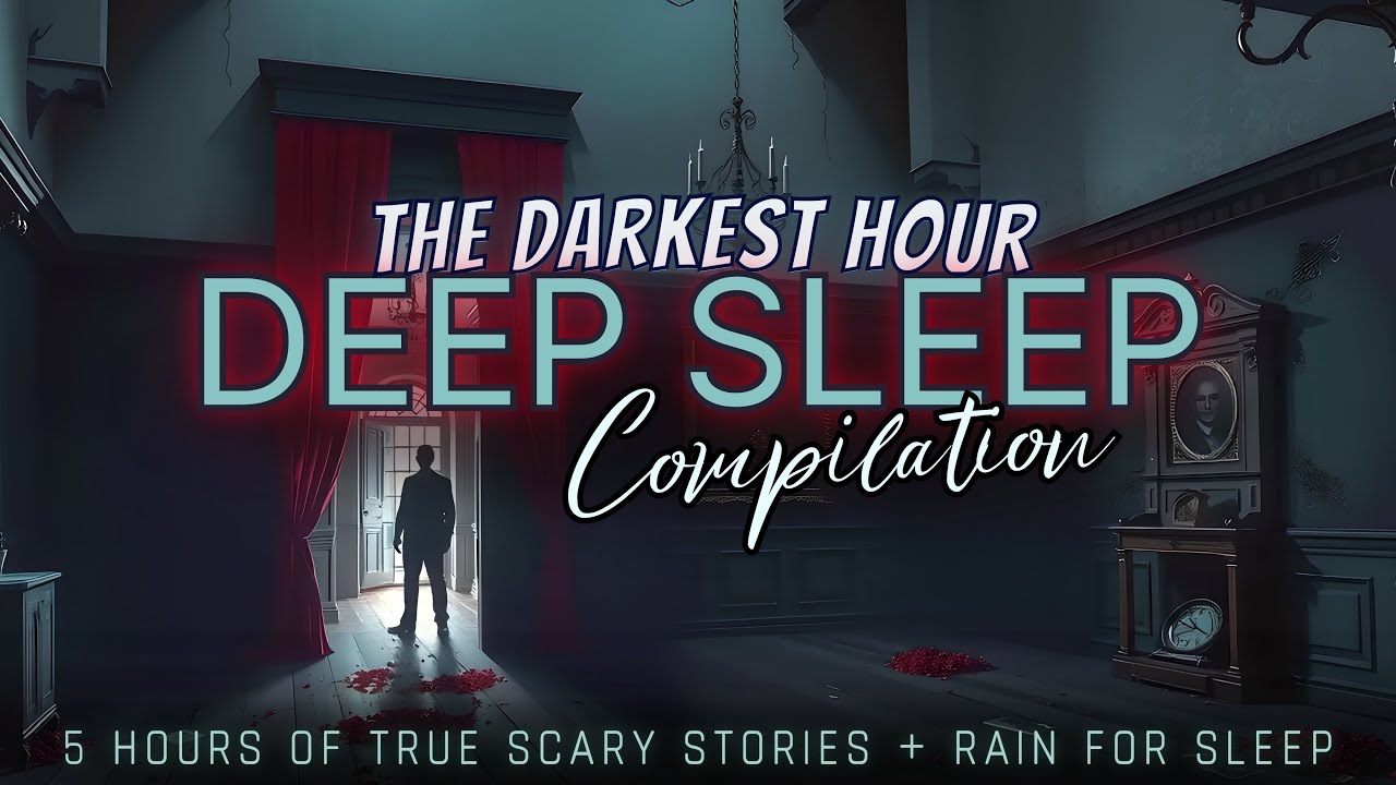 5 Hours of TRUE Scary Stories + rain for sleep 💤 NO ADS, just stories & black screen