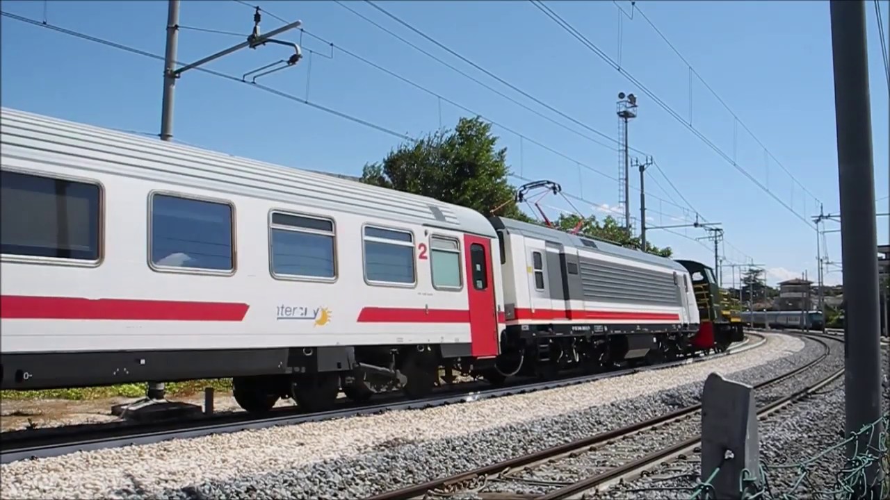 Corsa Prova E464 Intercity (E464.218 + E464.343) Foligno - Campello   Foligno