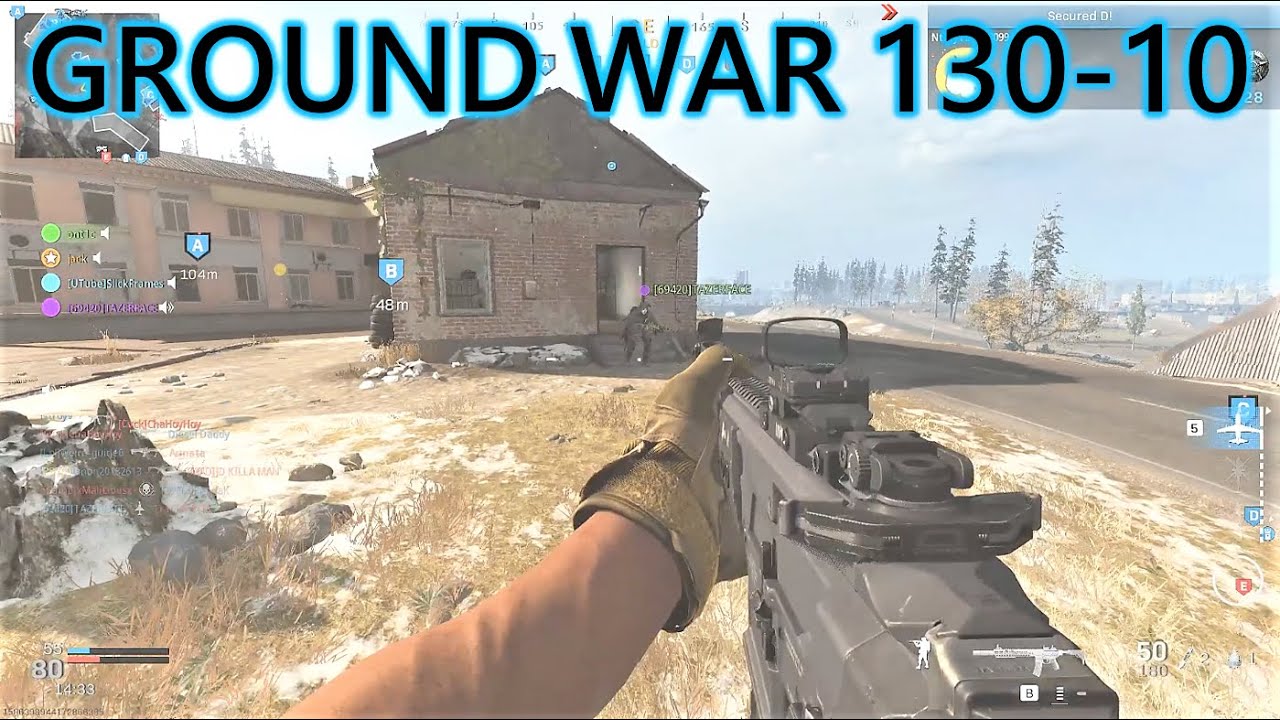CoD: MW Ground War (130-10) PC HD M13 Gameplay | End of game rager 🤣