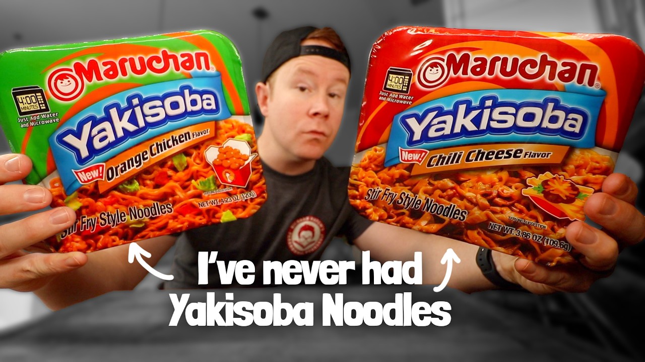 Мой первый опыт в поедании лапши быстрого приготовления Maruchan Yakisoba | *КУРИЦА В АПЕЛЬСИНОВО...